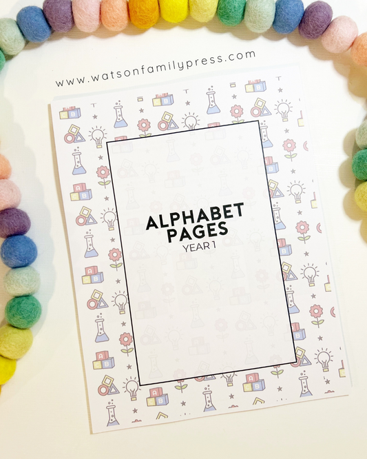 Alphabet Pages Year One